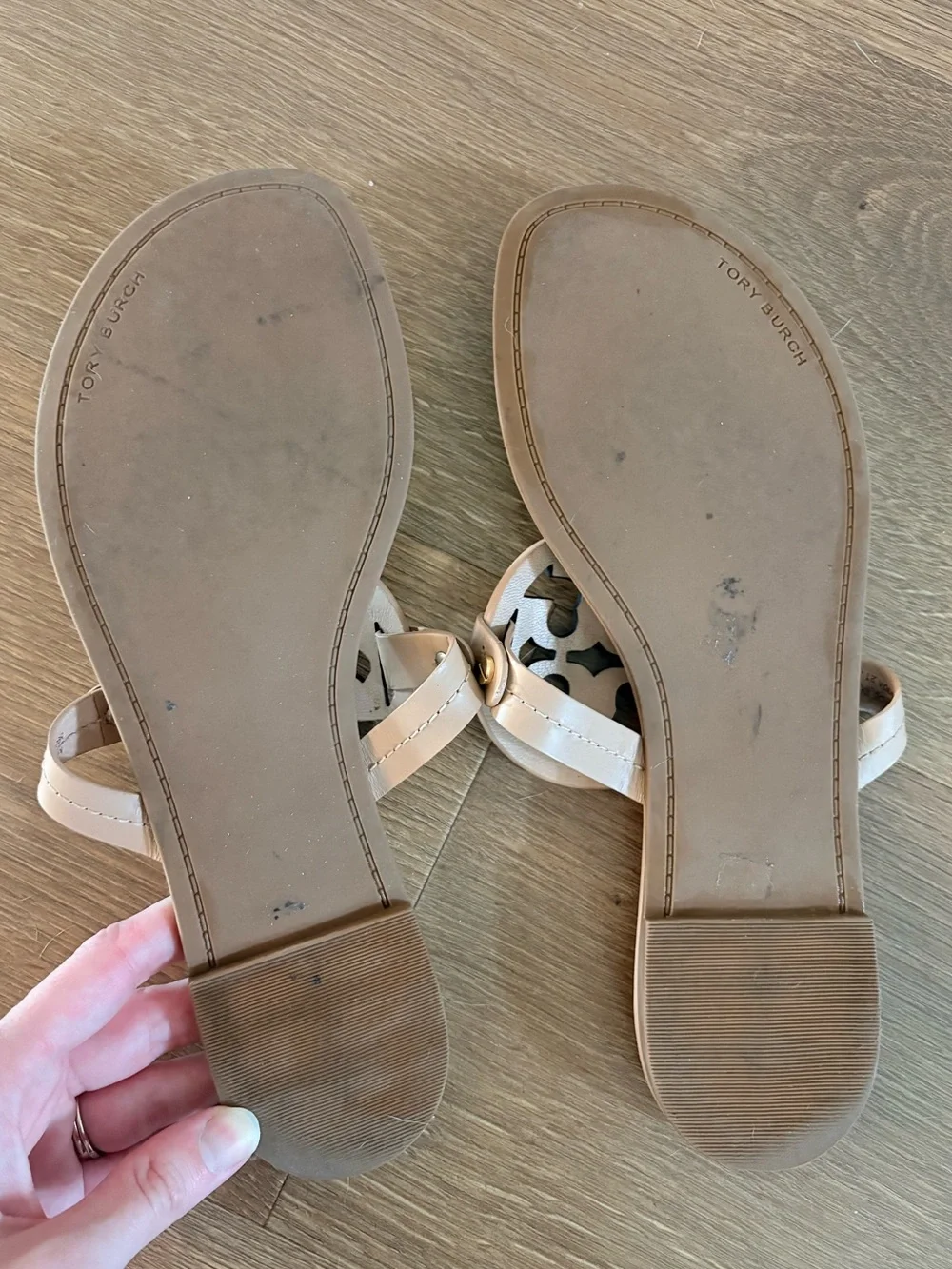 Tory Burch Miller Sandals in Light Sand